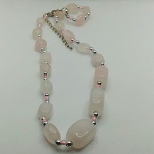 Pretty Pink Rose Quartz Necklace